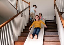 The Stairslide Provides An Innovative and Accessible Way To Turn Your Stairs Into A Slide For Your Kids